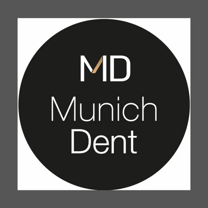 Logo der MunichDent Praxis im quadratischen Format